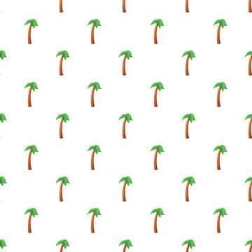 Palm tree seamless pattern creating tropical background 스톡 일러스트