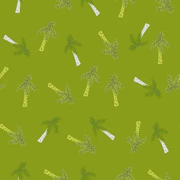 Palm tree seamless pattern. Tropical background. Stock Illustration