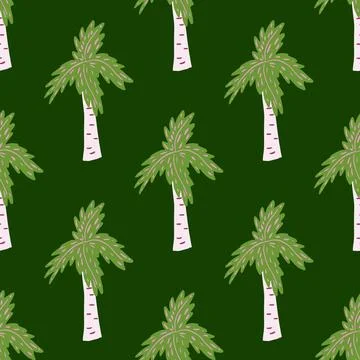 Palm tree seamless pattern. Tropical background. 스톡 일러스트
