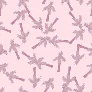 Palm tree seamless pattern. Tropical background. Stock Illustration