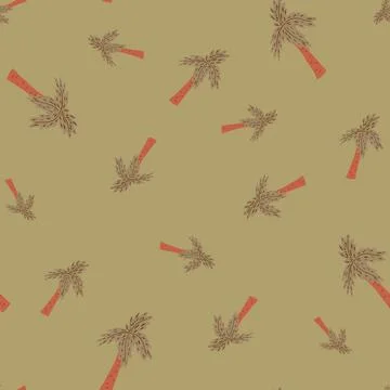 Palm tree seamless pattern. Tropical background. Stock Illustration