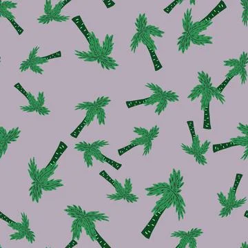 Palm tree seamless pattern. Tropical background. Stock Illustration