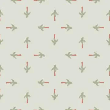 Palm tree seamless pattern. Tropical background. Stock Illustration
