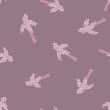 Palm tree seamless pattern. Tropical background. Illustrazione stock