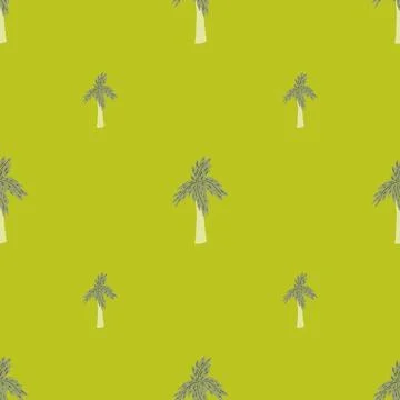Palm tree seamless pattern. Tropical background. Illustrazione stock