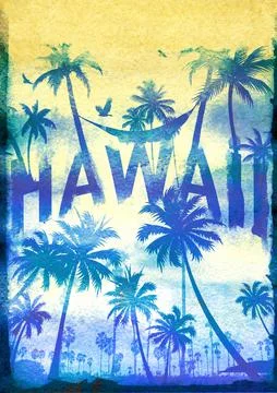 Palm tree summer design Stock Illustration