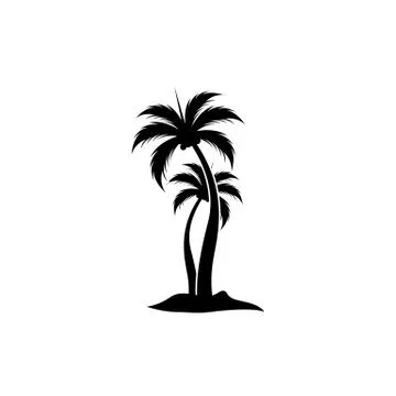 Palm tree summer logo template Stock-Illustration