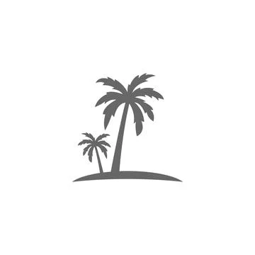 Palm tree summer logo template vector Stock-Illustration