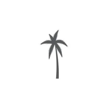 Palm tree summer logo template Illustration