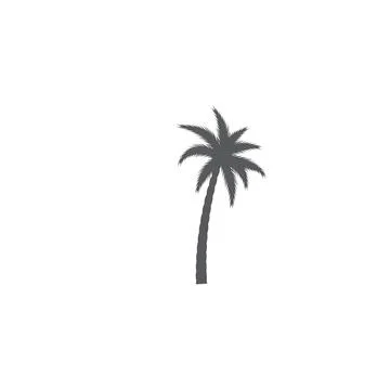 Palm tree summer logo template イラスト素材