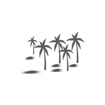 Palm tree summer logo template Stock-Illustration