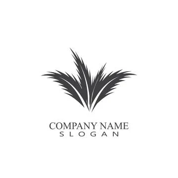 Palm tree summer logo template Stock Illustration