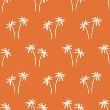Palm tree vector seamless pattern 스톡 일러스트