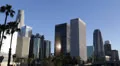 Palm Trees, Highrise Office towers, Downtown Los Angeles, USA HD Footage