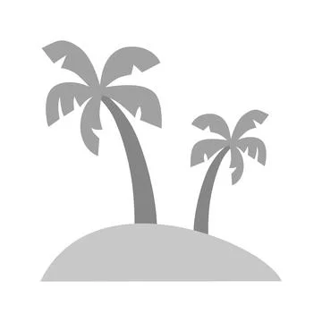 Palm Trees icon vector image. Stock Illustration
