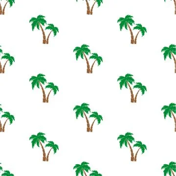 Palm trees pattern Stock Illustration