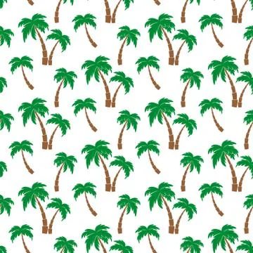 Palm trees pattern. Stock Illustration