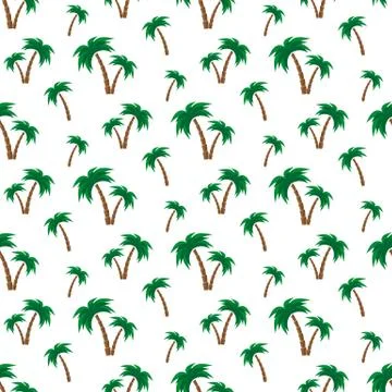 Palm trees pattern. Stock Illustration
