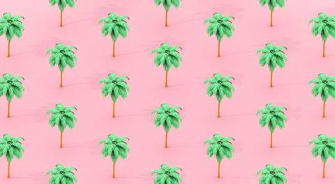 Palm trees pattern Stock Illustration
