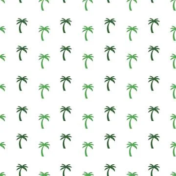 Palm trees, seamless pattern, vector. イラスト素材
