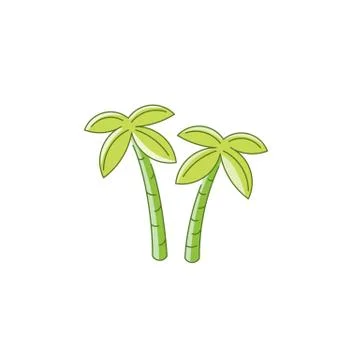 Palm trees vector Stock Illustration