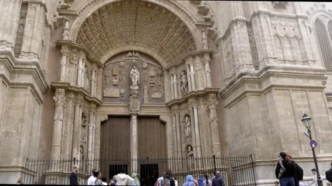 Palma Cathedral Stock Footage 256233339