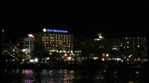 Palma de Majorca - by night Stock Footage 8988549