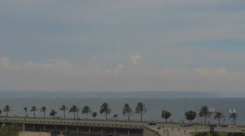 Palma de Mallorca beach front Video stock 32259314