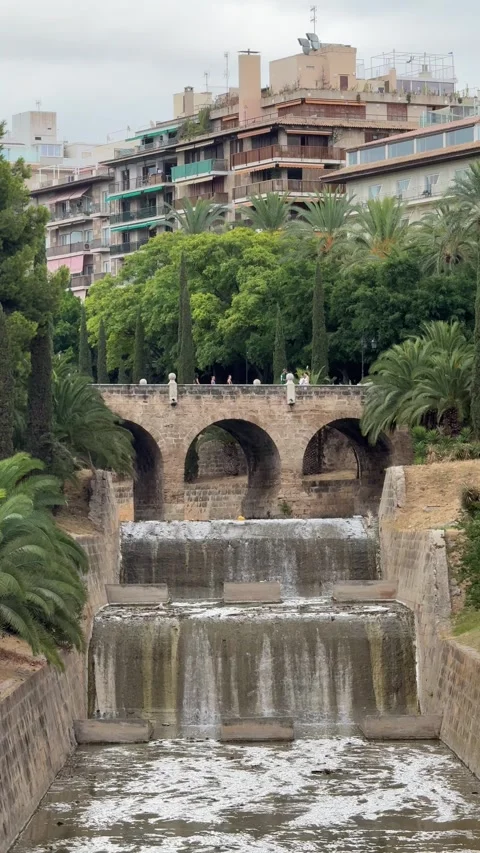 Palma de Mallorca, Spain - 07 26 2025: Exploring Palma, capital of Mallorca Stock Footage 320845848