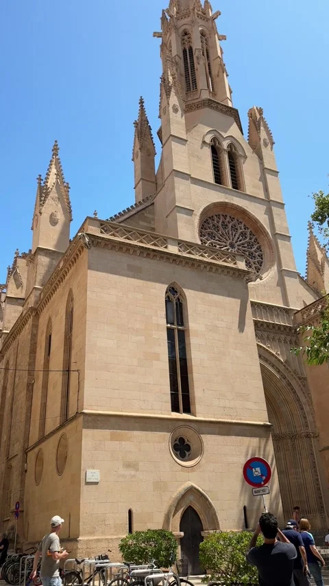 Palma de Mallorca, Spain - 07 26 2025: Exploring Palma, capital of Mallorca Stock Footage 320845865