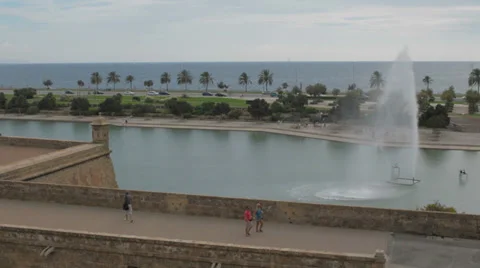 Palma de Mallorca waterfront composition 스톡 동영상 32259081