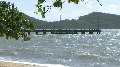Palmcove jetty Stock Footage 136593
