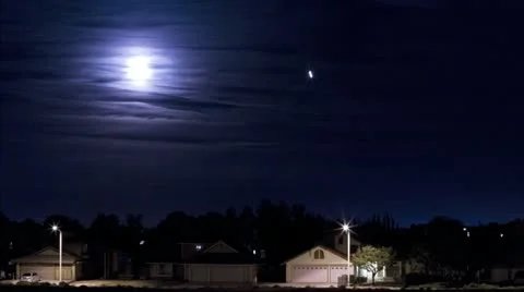 Palmdale Moonrise Stock Footage 22410962