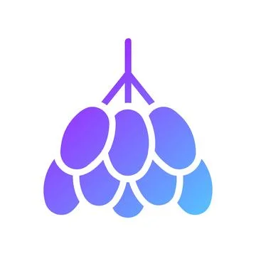 Palmdates element solid blue purple ramadan illustration Stock Illustration