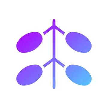 Palmdates element solid blue purple ramadan illustration Stock Illustration