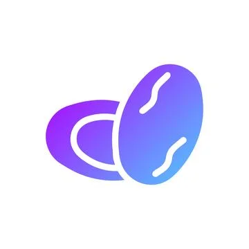 Palmdates element solid blue purple ramadan illustration Stock Illustration