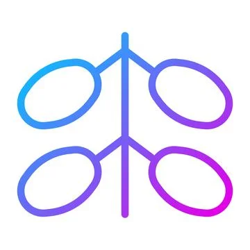 Palmdates icon gradient purple colour ramadan symbol perfect. Stock Illustration
