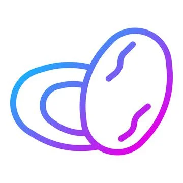 Palmdates icon gradient purple colour ramadan symbol perfect. Stock Illustration
