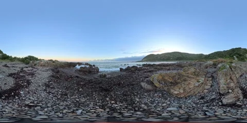 Palmer Point - 360 Degree Pristine Coastal Environment Stock Footage 336945670