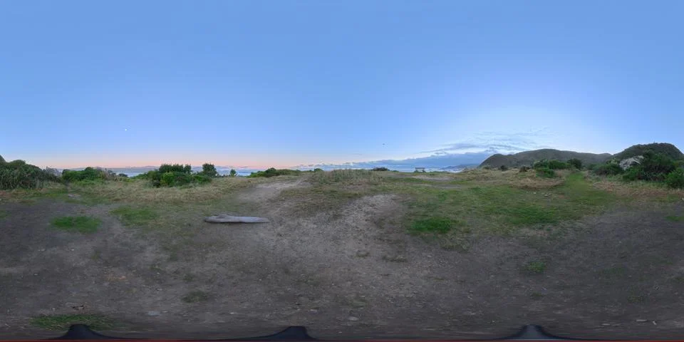 Palmer Point - Immersive 360° Dramatic Rocks and Waves Foto stock
