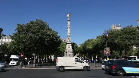 Palmier/Victory Fountain Stock Footage 203289573