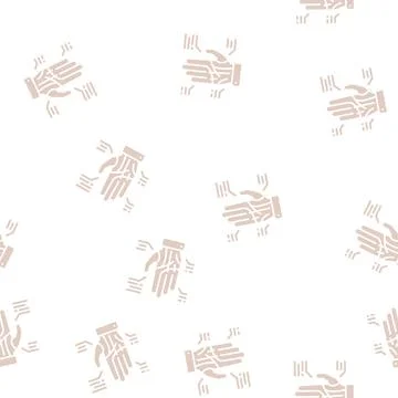 Palmistry astrological glyph seamless pattern Illustrazione stock