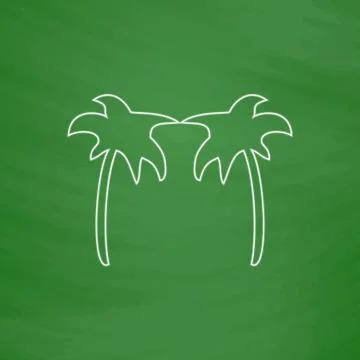 Palms computer symbol Stock Illustration