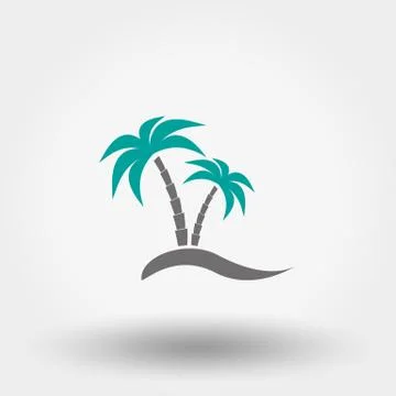 Palms icon Stock Illustration
