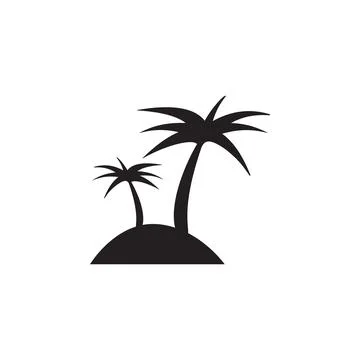 Palms on the island icon. Elements of beach holidays icon. Premium quality Stock Illustration