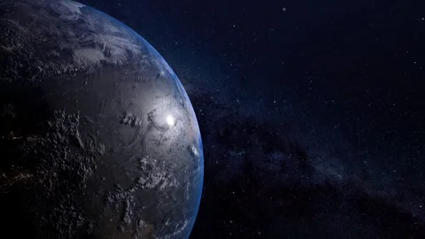 Palnet earth animation 3d solar system Stock Footage 242802741