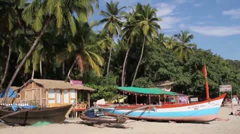 Palolem beach 스톡 동영상 22244642