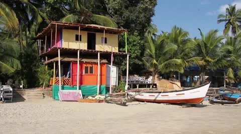 Palolem beach 스톡 동영상 22244686