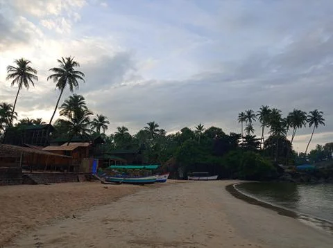 Palolem beach Stockfoto's