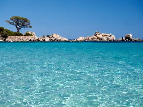 Palombaggia beach Stock Photos